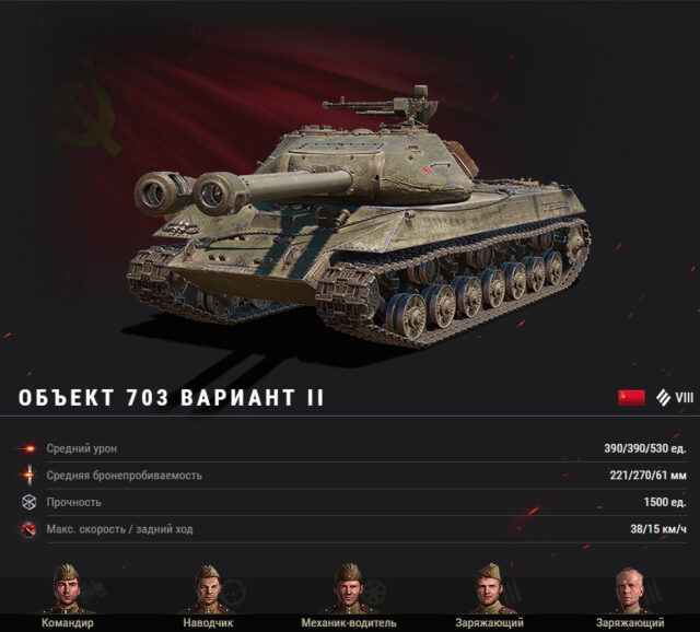 Объект 703 Вариант II в продаже. Советская премиум «двустволка»